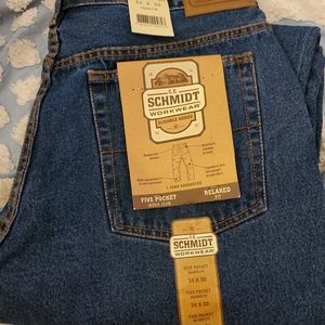 Nwt men's Schmidt workwear jeans 34x30